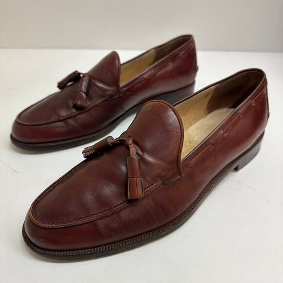 Fratelli Rossetti Tassel Loafer Cognac Brown Calf Venetian Moccasin US 11 /10 UK - Picture 5 of 12